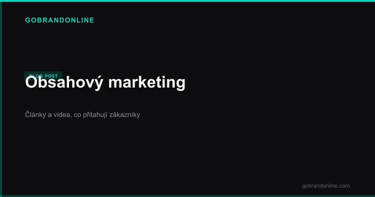 Obsahový marketing